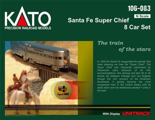 Kato 1060831 N ATSF Super Chief 8 Car Set Kato TRAINS - N SCALE