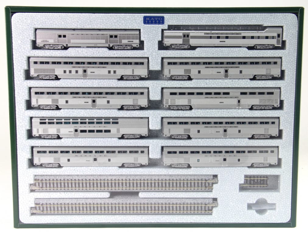 Kato 106084 N El Capitan Sante Fe 10-Car Passenger Set Kato TRAINS - N SCALE
