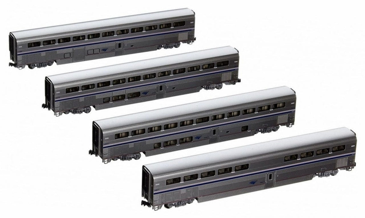 Kato 1063515 N Amtrak Superliner 4-Car Set Phase IVb Set A Kato TRAINS - N SCALE