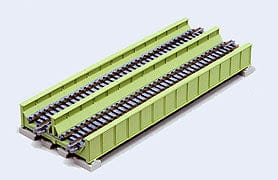 Kato 20456 Unitrack N 186mm Double Track Plate Girder Bridge Light Green (1) Kato TRAINS - N SCALE