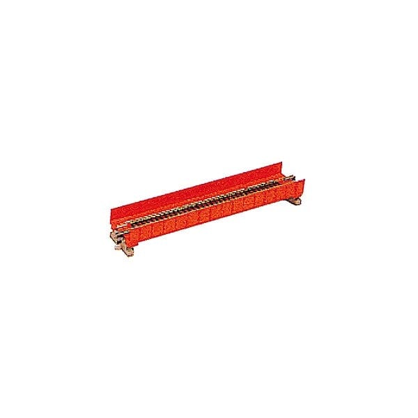 Kato N 186mm 7-5/16in Plate Girder Bridge Red Kato TRAINS - N SCALE