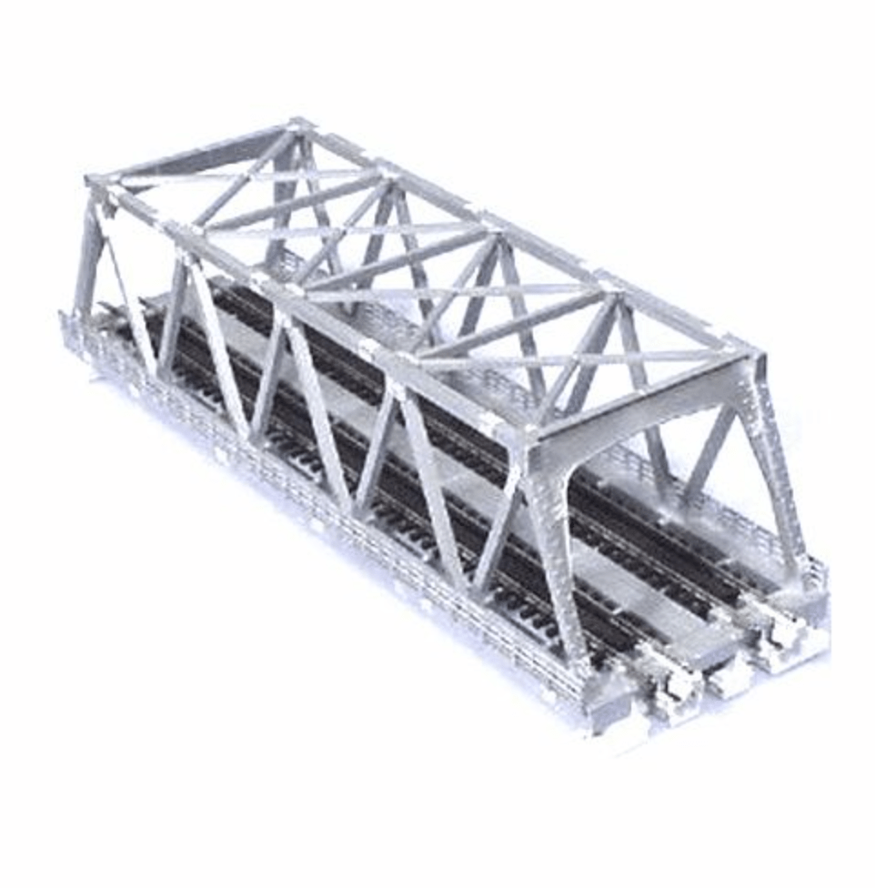 Kato N Double-Track Truss Bridge - 9-3/4in 24.8cm (silver) Kato TRAINS - N SCALE