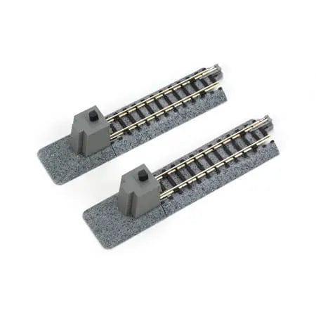 Kato N Straight Roadbed Bumper Track Section - Unitrack - A Style - 2-7/16in 62mm pkg(2) Kato TRAINS - N SCALE