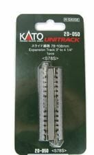 Kato N Straight Roadbed Expansion Track Section - Unitrack - 3 to 4-1/4in 78 to 108mm Kato TRAINS - N SCALE