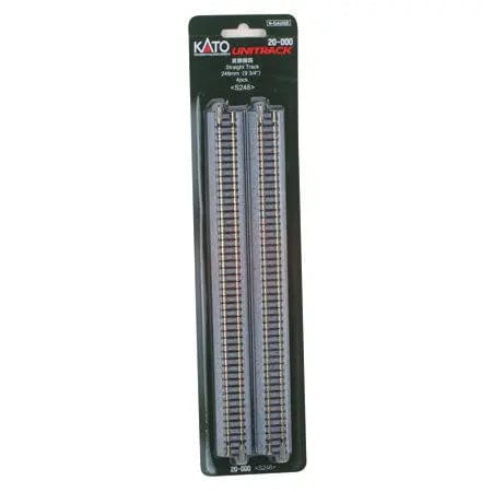 Kato Unitrack N 248mm 9-3/4in Straight (4) Kato TRAINS - N SCALE
