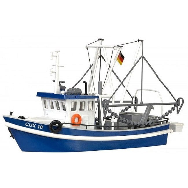 Kibri HO Shrimp Boat - Kit - CUX 16 (blue, white) - Hobbytech Toys
