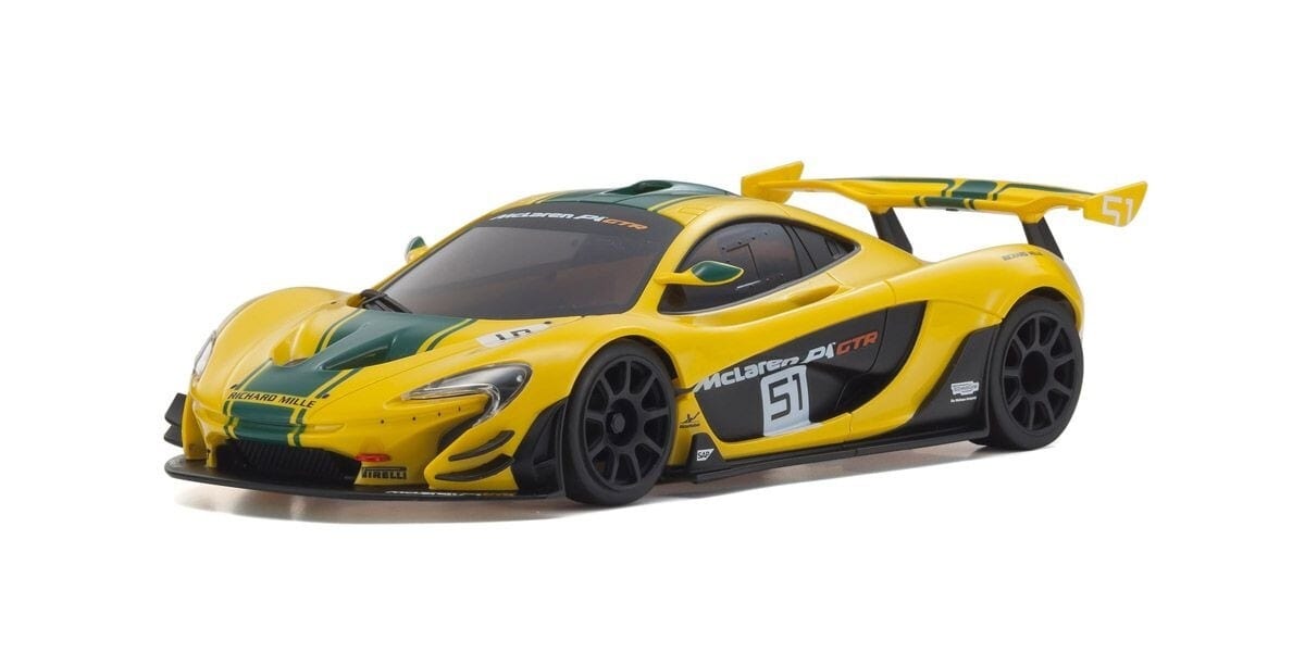 Kyosho Mini-Z RWD McLaren P1 GTR Yellwo/Green Readyset Kyosho RC CARS