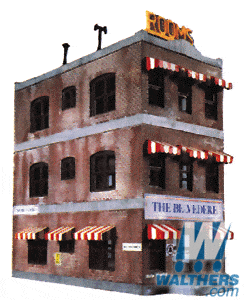 Life-Like HO Belvedere Downtown Hotel - Kit - 5-1/2 x 2-1/2in 14 x 6.4cm Life-Like TRAINS - HO/OO SCALE