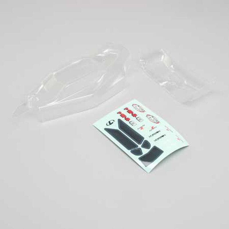 Losi LOS210021 Clear Body with Wing, Mini-B Losi RC CARS - PARTS