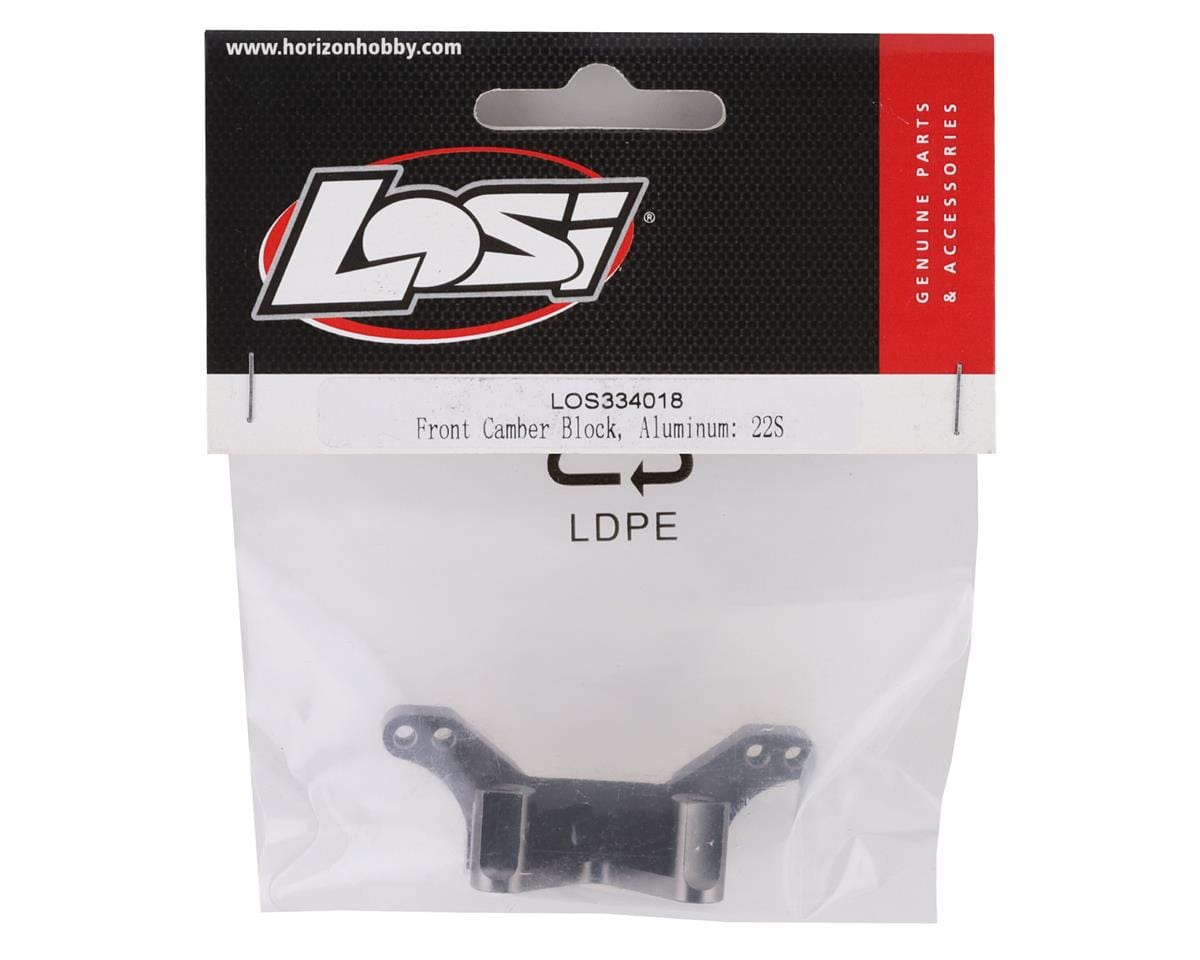 Losi LOS334018 Front Camber Block, Aluminum, 22S - Hobbytech Toys