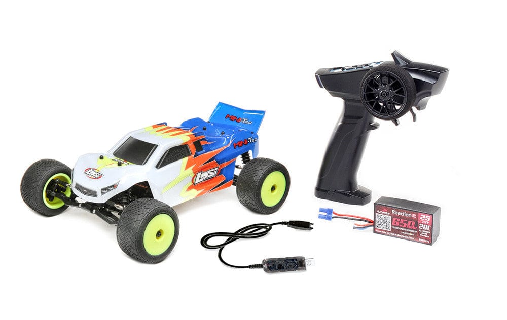 Losi Mini T 2.0 1/18 2wd Stadium Truck Blue RTR Losi RC CARS