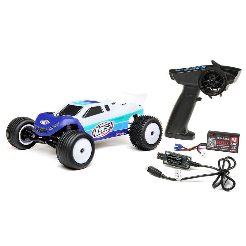 Losi Mini T 2.0 Brushless RTR 1/18 2wd Stadium Truck Blue Losi RC CARS