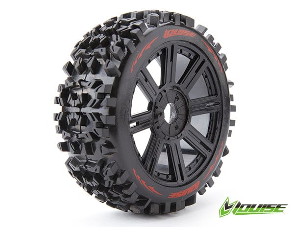Louise 3131B B Pioneer 1/8 Off Road Buggy Tyres Pre-Mounted (2) Louise RC RC CARS - PARTS