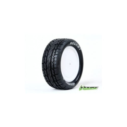 Louise 3186SWKF E-Rocket 1/10 Front Rear Tyres - Premounted (2) Louise RC RC CARS - PARTS