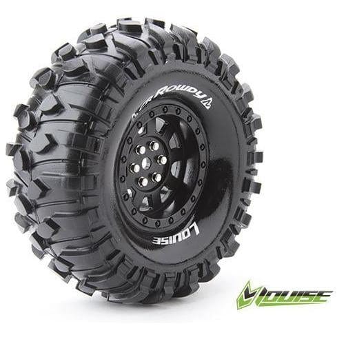 Louise 3233VB 1.9inch CR-Rowdy Super Soft Crawler Tyres Pre-Mounted (2) Louise RC RC CARS - PARTS