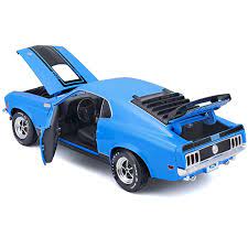 Maisto 1/18 1970 Ford Mustang Mach 1 - Blue - Hobbytech Toys