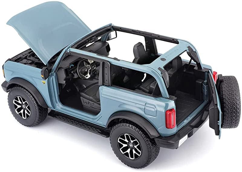 Maisto 1/18 2021 Ford Bronco Badlands - Blue - Hobbytech Toys