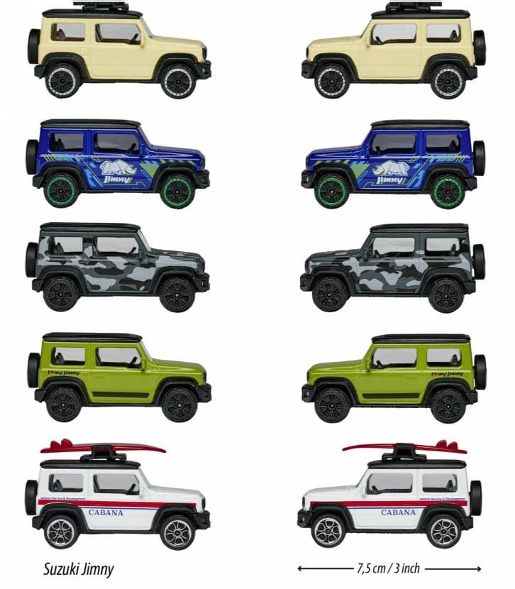 Majorette Suzuki Jimny 5pc Gift Pack - Hobbytech Toys