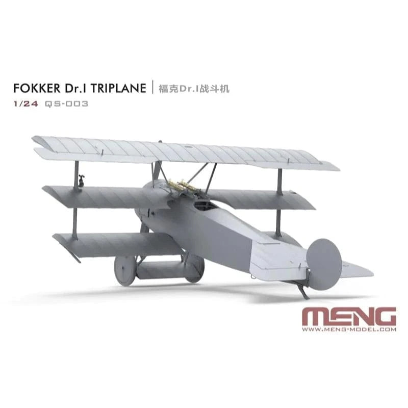 Meng 1/24 Fokker Dr.I Triplane Plastic Model Kit - Hobbytech Toys
