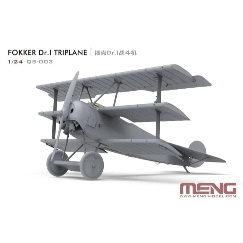 Meng 1/24 Fokker Dr.I Triplane Plastic Model Kit - Hobbytech Toys