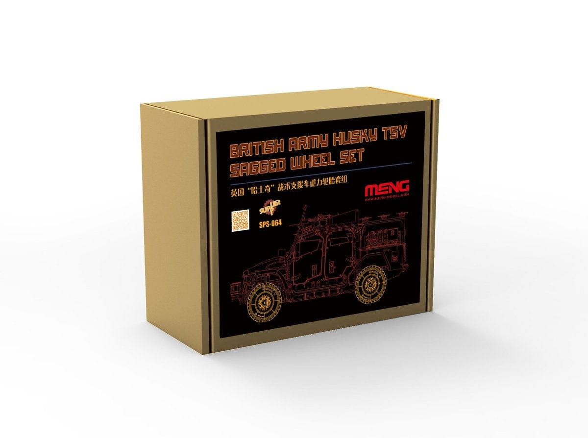 Meng 1/35 British Army Husky Tsv Sagged Wheel Set Meng PLASTIC MODELS