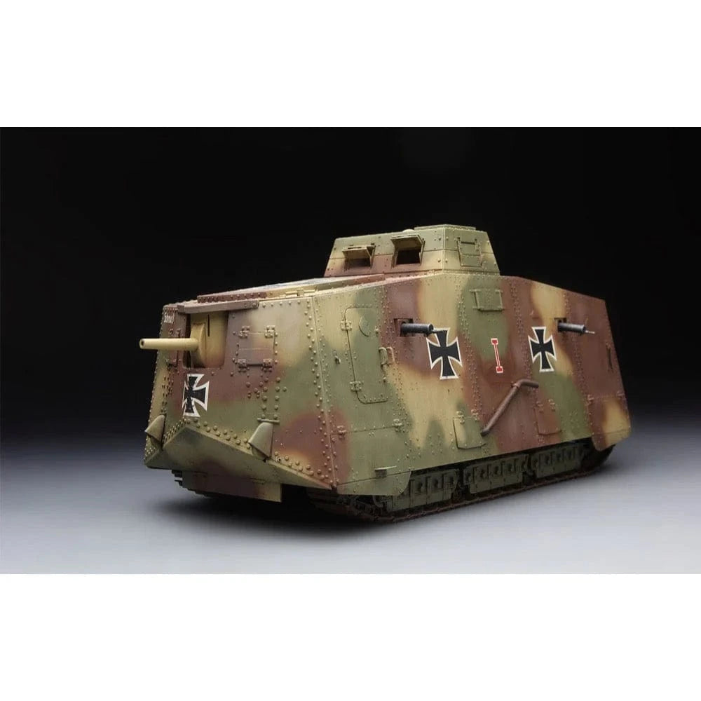 Meng 1/35 German A7V Tank (Krupp) & Engine Plastic Model Kit - Hobbytech Toys