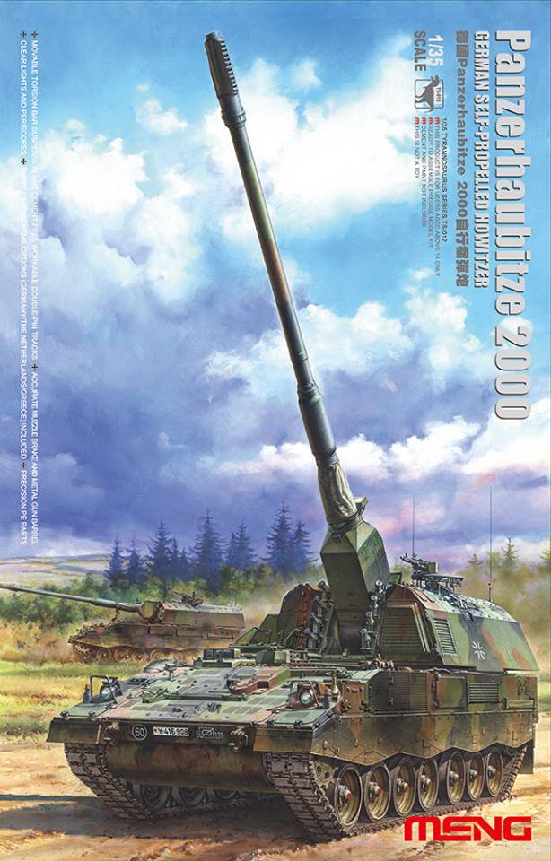 Meng 1/35 German Panzerhaubitze 2000 Self-Propelled Howitzer Plastic Model Kit - Hobbytech Toys