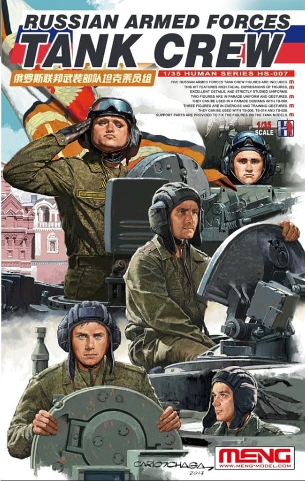Meng 1/35 Russian Armed Forces Tank Crew Plastic Model Kit - Hobbytech Toys