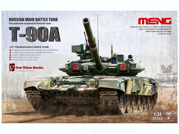 Meng 1/35 Russian Main Battle Tank T-90A Plastic Model Kit - Hobbytech Toys