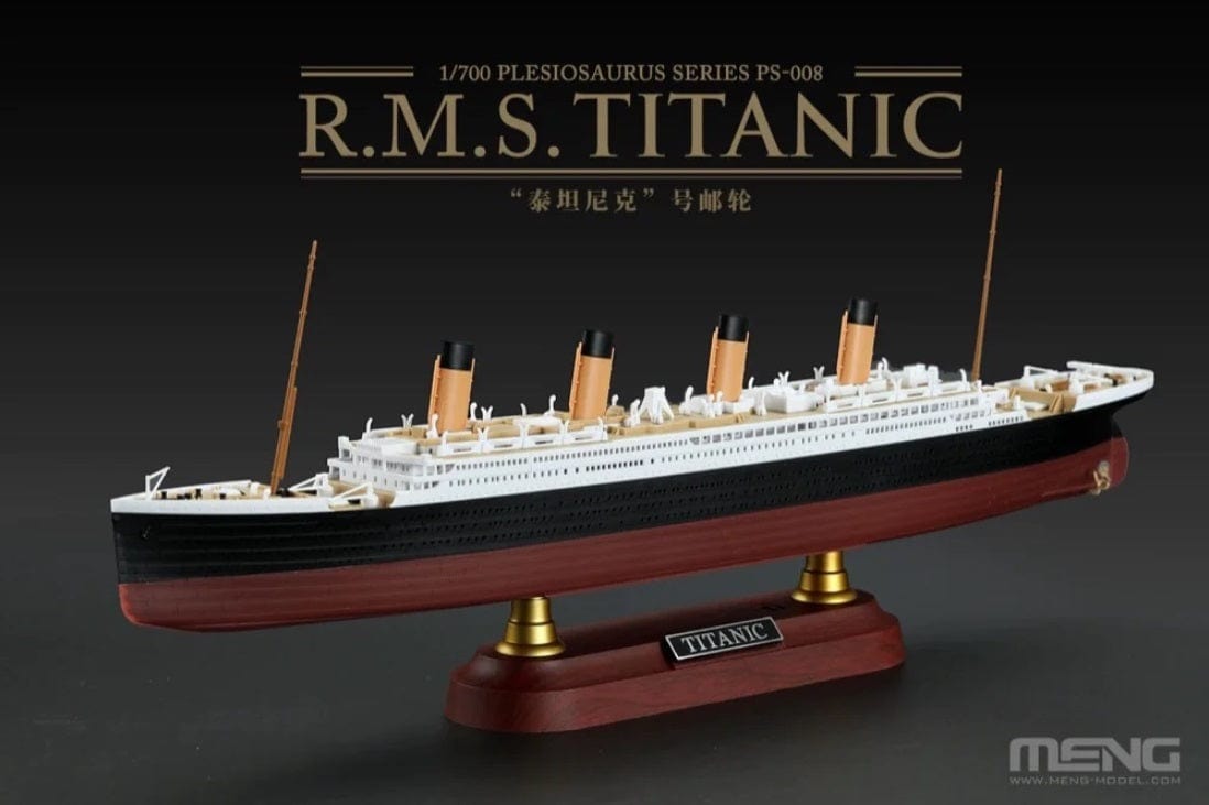 Meng 1/700 R.M.S. Titanic Plastic Model Kit - Hobbytech Toys
