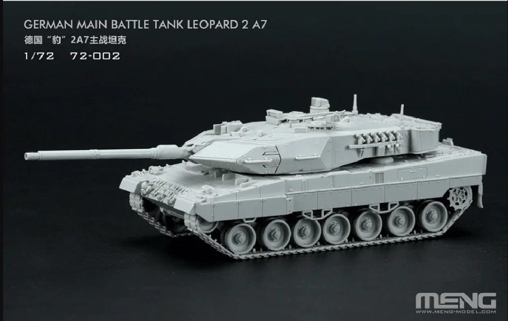 Meng 1/72 German Main Battle Tank Leopard 2 A7 Plastic Model Kit - Hobbytech Toys