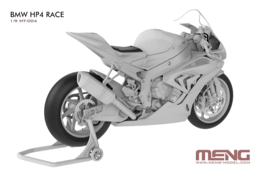 Meng 1/9 BMW HP4 Race Plastic Model Kit - Hobbytech Toys