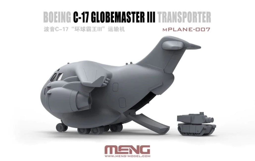 Meng Boeing C-17 Globemaster III Transporter (Cartoon Model) Plastic Model Kit - Hobbytech Toys