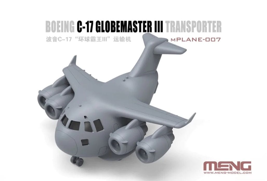 Meng Boeing C-17 Globemaster III Transporter (Cartoon Model) Plastic Model Kit - Hobbytech Toys
