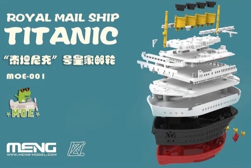Meng Royal Mail Ship Titanic (Cartoon Model) Plastic Model Kit - Hobbytech Toys