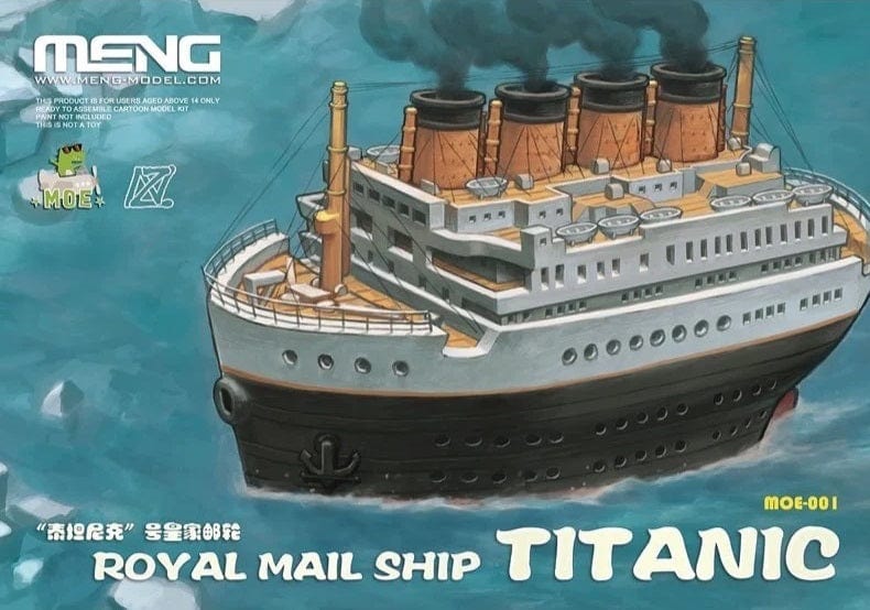 Meng Royal Mail Ship Titanic (Cartoon Model) Plastic Model Kit - Hobbytech Toys