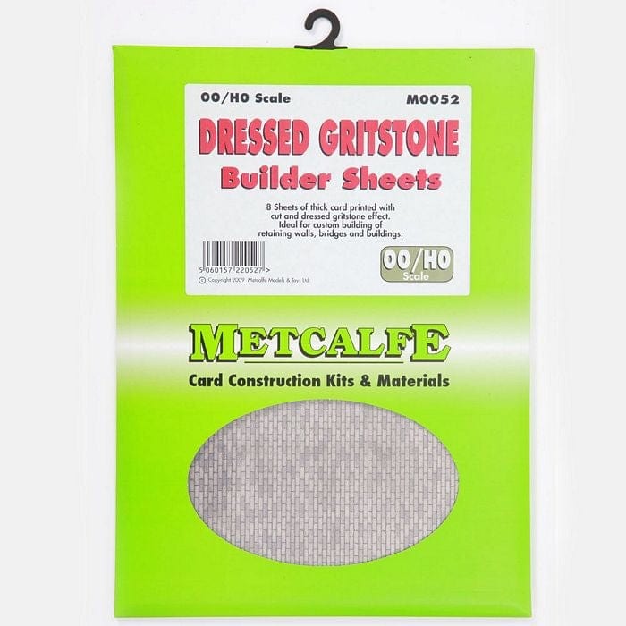 Metcalfe M0052 HO/OO Dressed Gritstone Sheets (8) Metcalfe TRAINS - HO/OO SCALE