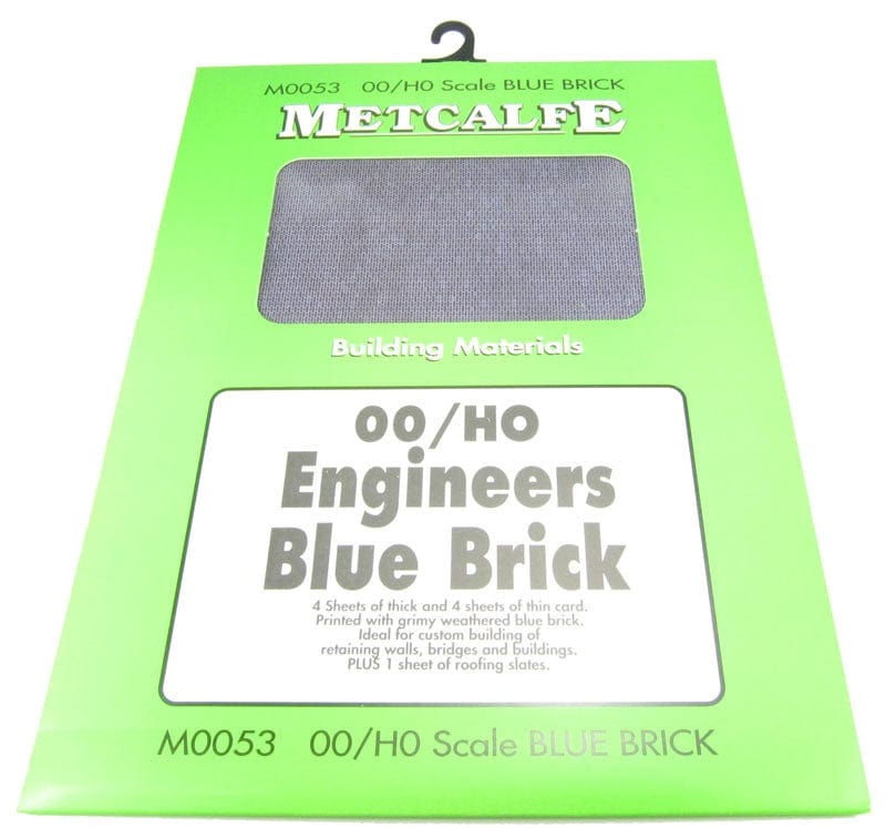 Metcalfe M0053 HO/OO Engineers Blue Brick Sheets Metcalfe TRAINS - HO/OO SCALE