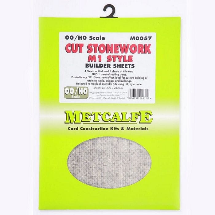 Metcalfe M0057 HO/OO Cut Stonework M1 Style Metcalfe TRAINS - HO/OO SCALE