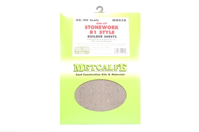 Metcalfe M0058 HO/OO Semi Cut Stonework B1 Style Metcalfe TRAINS - HO/OO SCALE