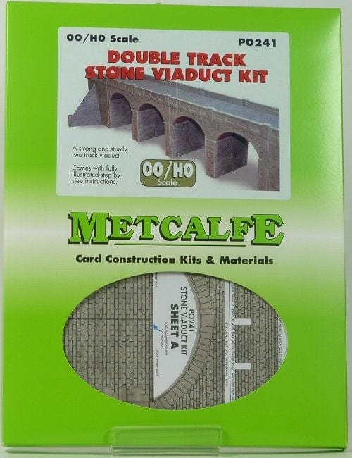 Metcalfe P0241 Double Track Stone Viaduct Kit Metcalfe TRAINS - HO/OO SCALE