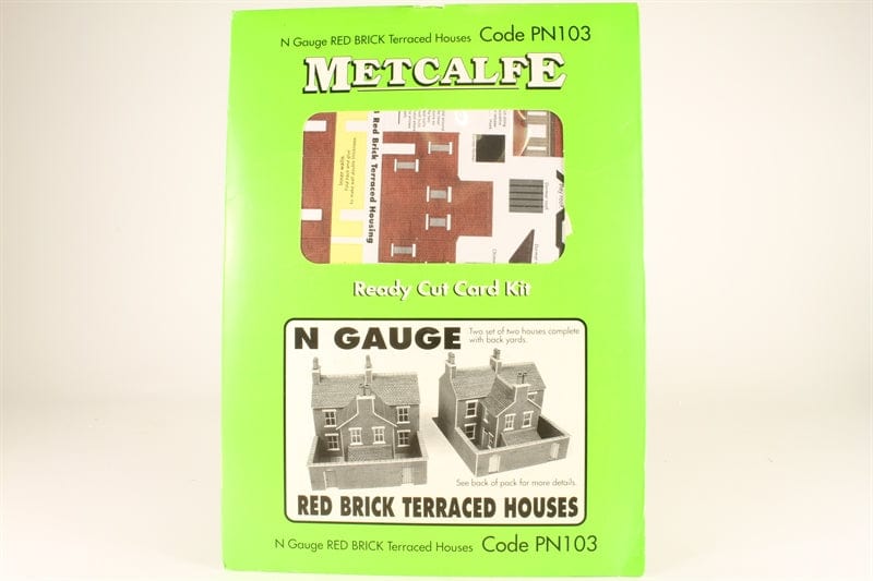 Metcalfe Pn103 N Red Brick Terraced Houses Metcalfe TRAINS - N SCALE