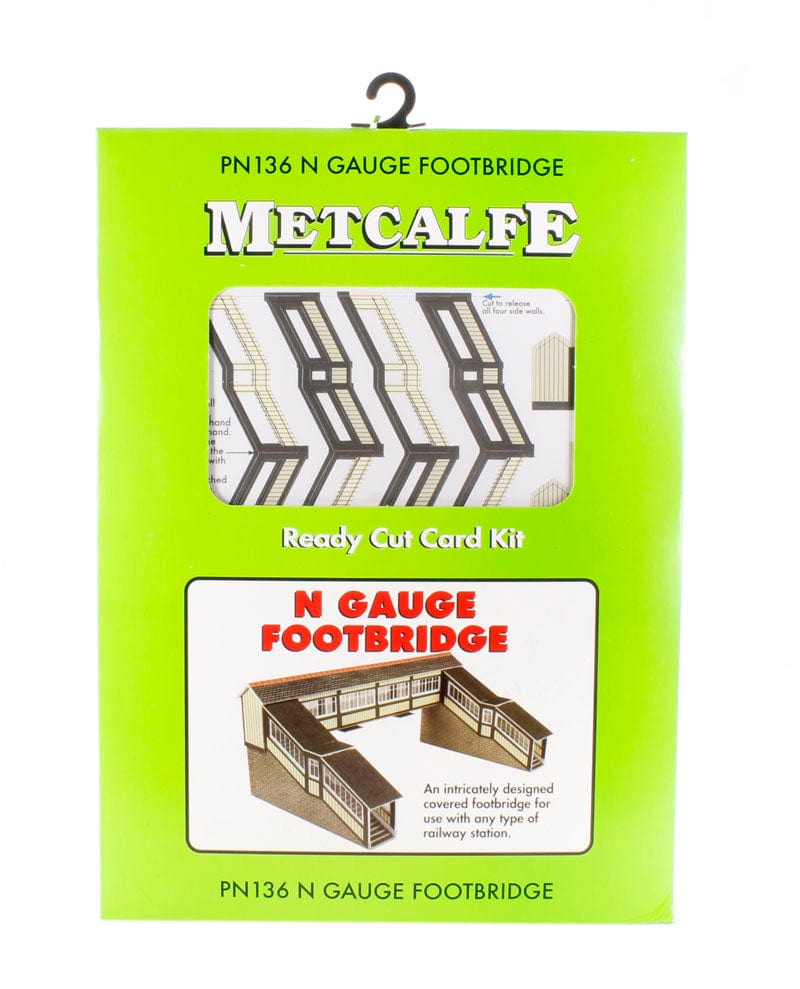 Metcalfe Pn136 N Covered Footbridge Metcalfe TRAINS - N SCALE