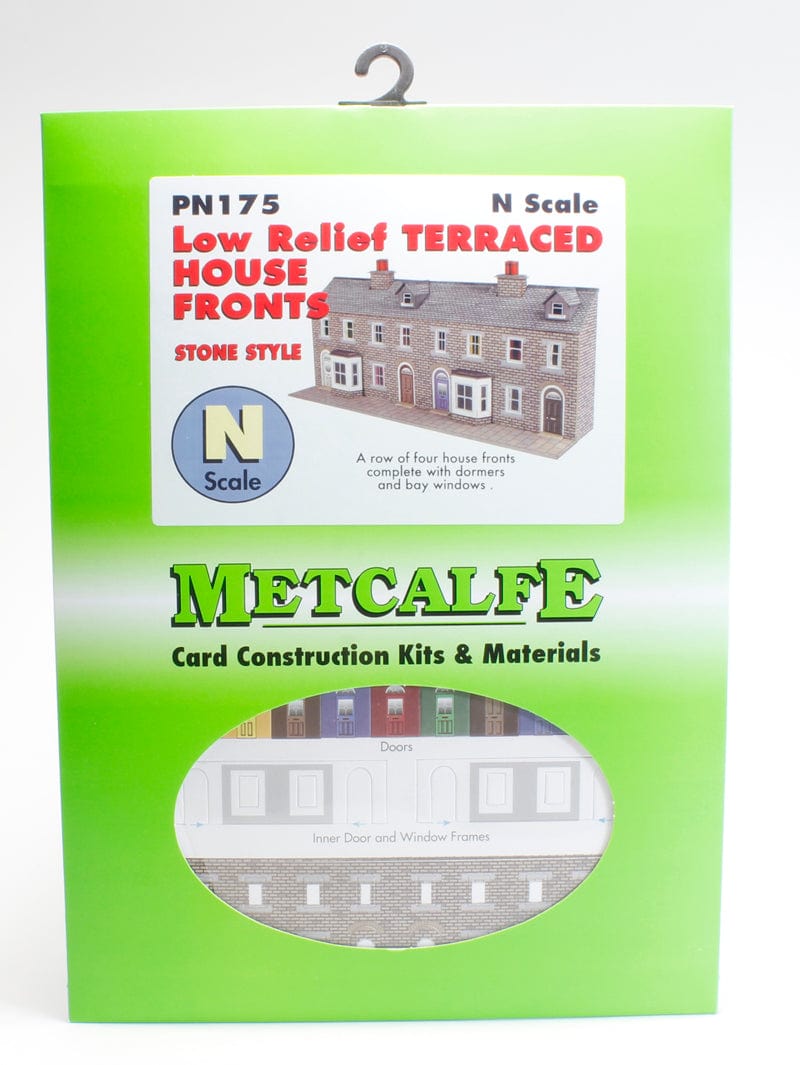 Metcalfe PN175 N Terraced House Fronts Stone Style Metcalfe TRAINS - N SCALE