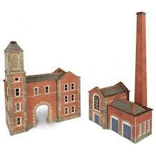 Metcalfe PN184 N Boiler House And Factory Entrance Metcalfe TRAINS - N SCALE