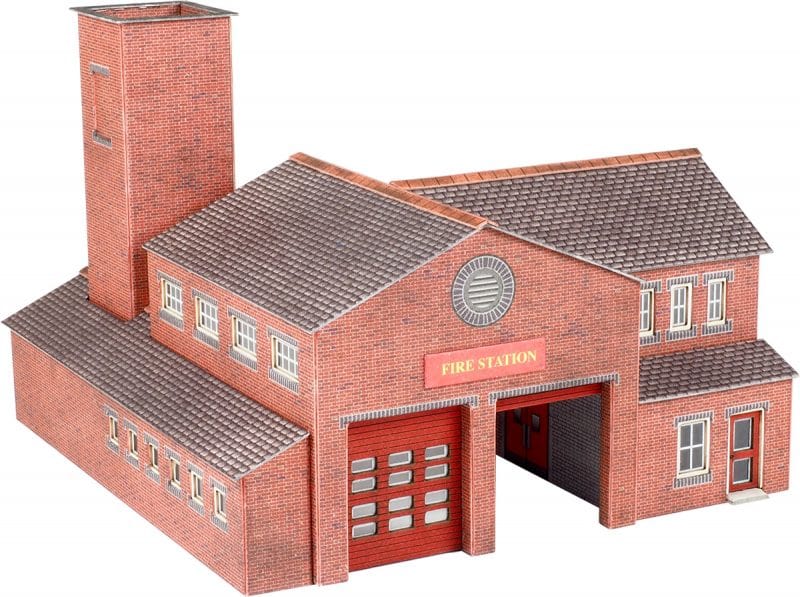 Metcalfe Pn189 N Fire Station Metcalfe TRAINS - N SCALE