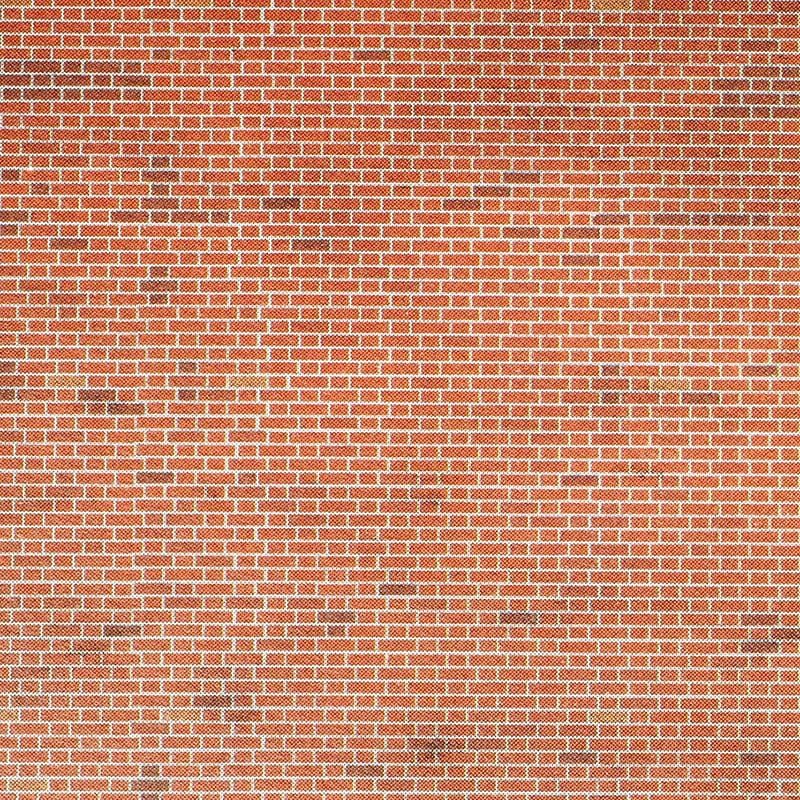 Metcalfe PN900 N Red Brick Sheets (8pcs) Metcalfe TRAINS - N SCALE