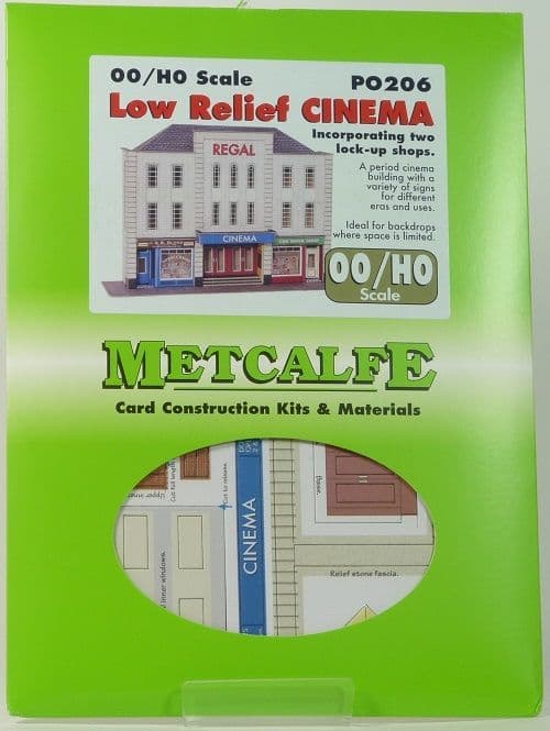 Metcalfe PO206 HO/OO Low Relief Cinema Metcalfe TRAINS - HO/OO SCALE