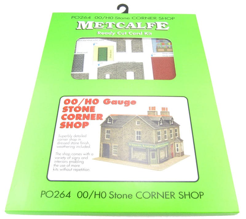 Metcalfe PO264 OO/HO Stone Built Corner Shop Kit Metcalfe TRAINS - HO/OO SCALE