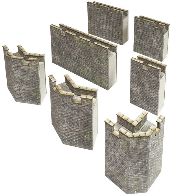 Metcalfe PO293 OO/HO Castle Curtain Walls Metcalfe TRAINS - HO/OO SCALE